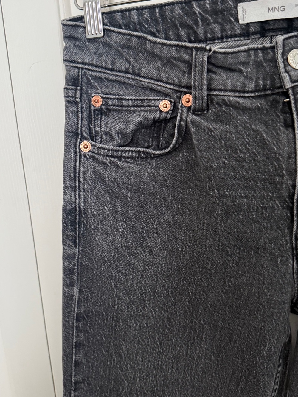 Mango Grey Straight Leg Jeans - Picture 5 of 5